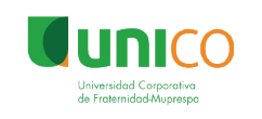 Logotipo de UNICO, la Universidad Corporativa de Fraternidad-Muprespa