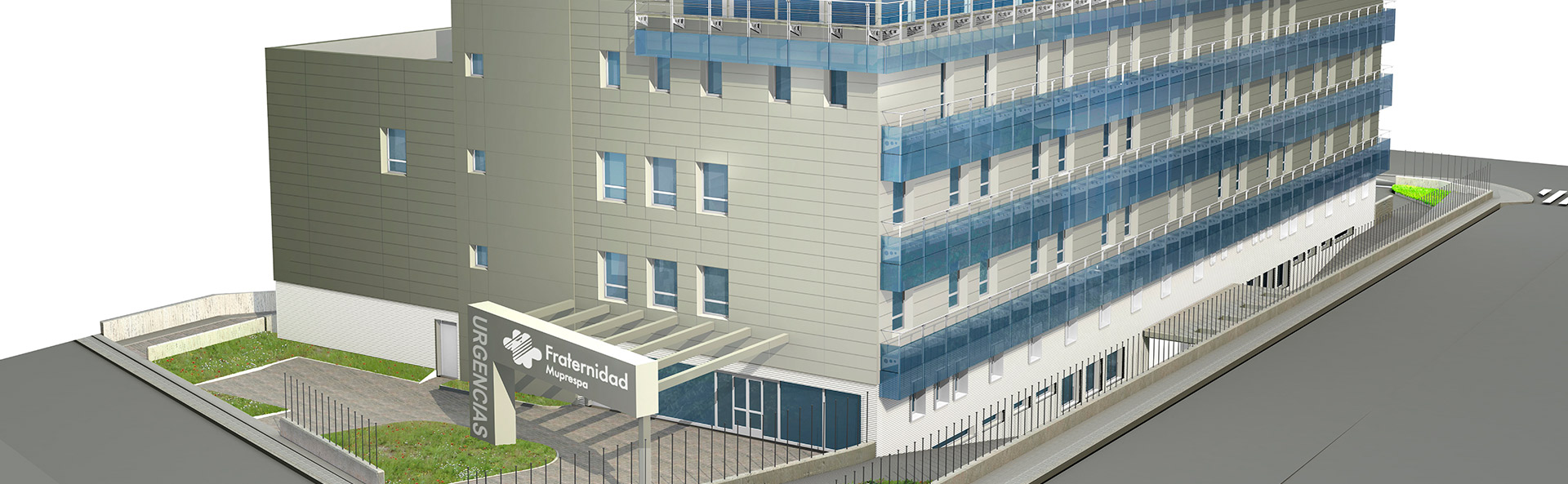 Infografía del Hospital Central de Madrid de Fraternidad-Muprespa