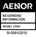 Certificación ISO 27001 de AENOR