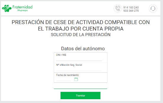 Cese activiadad