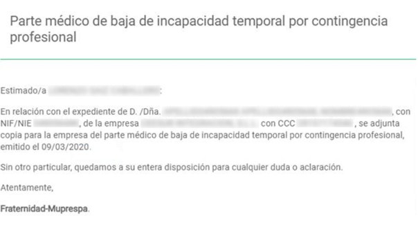 Ejemplo parte medico