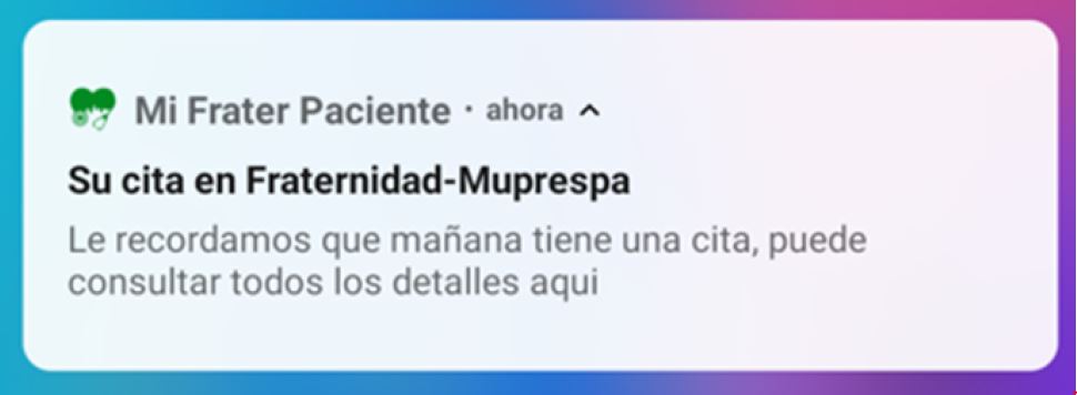 Imagen 2 App Mi Frater Paciente