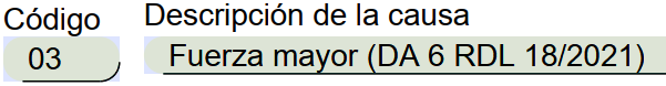 Código - Descripción