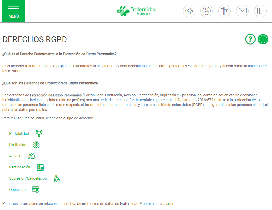 Derechos PLARSO de Fraternidad-Muprespa
