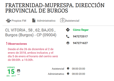 Observaciones Red de centros