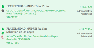 Observaciones Red de centros principal