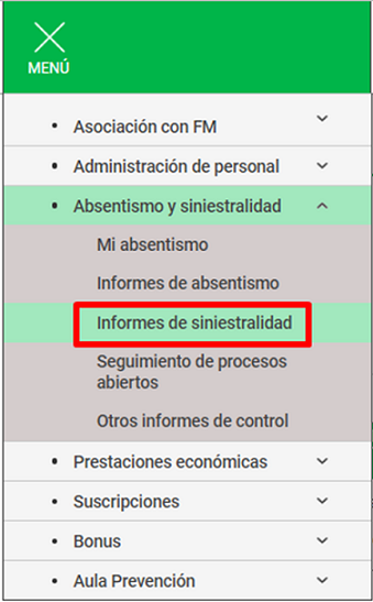 informe siniestralidad