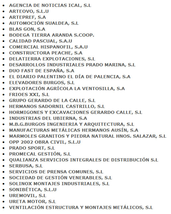 Listado Bonus 2015_2016 empresas de Burgos