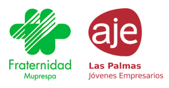 logos Fraternidad-Muprespa y AJE Las Palmas