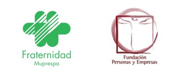 Logotipos Fraternidad-Muprespa y Fundación Personas y Empresas (Auren)
