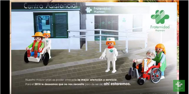 Video postal de felicitación de Fraternidad-Muprespa en su canal de Youtube