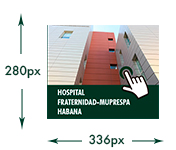 Banner del Hospital Fraternidad-Muprespa Habana