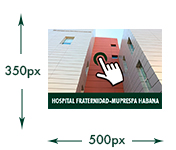 Banner del Hospital Fraternidad-Muprespa Habana