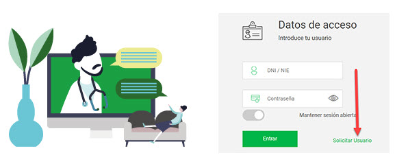 Solicitar usuario portal del paciente de Fraternidad-Muprespa