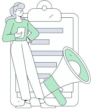 Persona leyendo información en un dispositivo