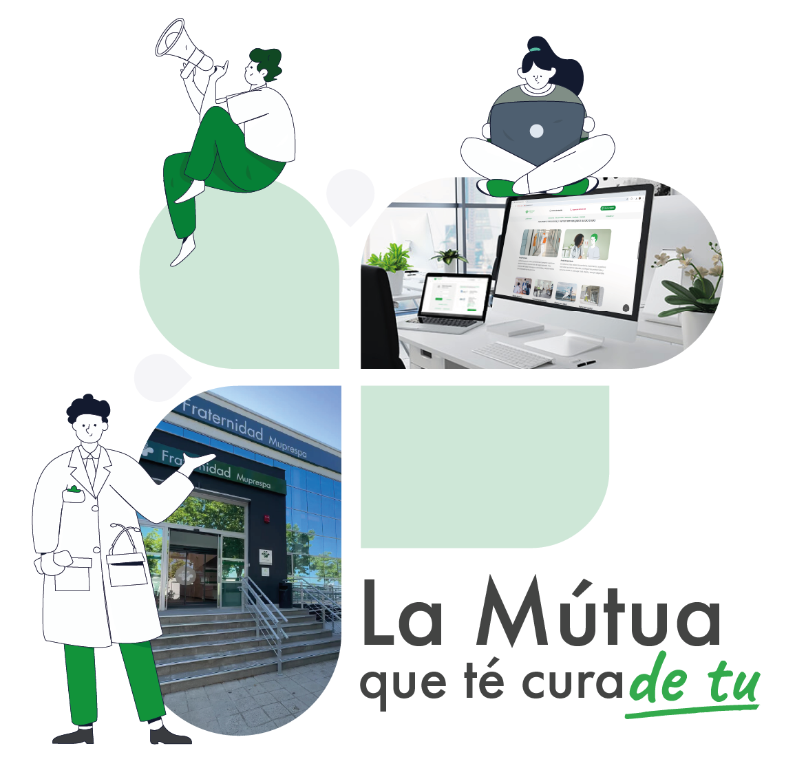 Imagen promocional de Fraternidad Muprespa para móviles