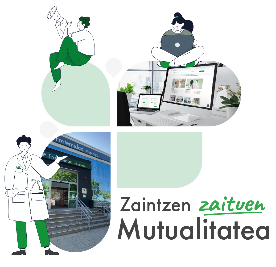 Imagen promocional de Fraternidad Muprespa para móviles