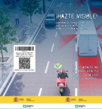 ¡Hazte visible! dirigido a motoristas de reparto