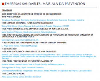 Programa de la jornada