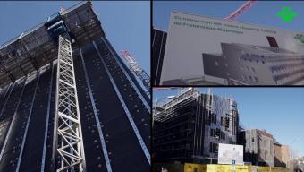 Fachada de la obra del hospital del Paseo de la Habana de Fraternidad-Muprespa