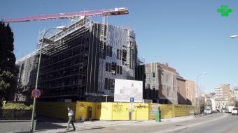 Obra del hospital del Paseo de la Habana de Fraternidad-Muprespa (pie de calle)