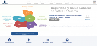 Portal web Seguridad y Salud Castilla La Mancha