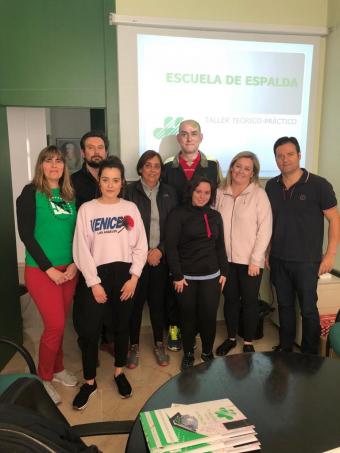 foto de grupo taller de espalda Fraternidad-Muprespa Ciudad Real II