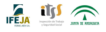 logos de IFEJA, Junta de Andalucia e Inspección de Trabajo
