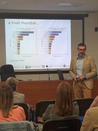 Julio Agredano en la jornada Freno al ICTUS