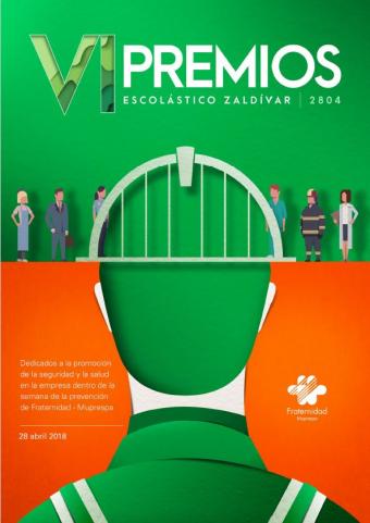 Portada Revista VI Edición Premios Escolástico Zaldívar