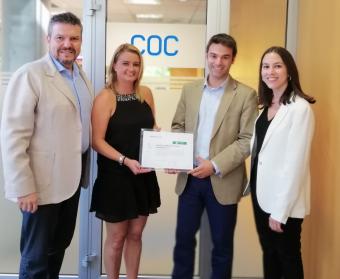 Entrega Bonus al Centro operativo ciclo comercial Fraternidad-Muprespa Barcelona