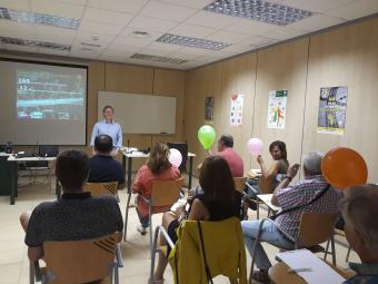 Asistentes a la jornada en la sede de Fraternidad Muprespa