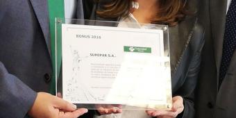 Diploma acreditativo otorgado por Fraternidad-Muprespa