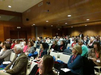 Público asistente a la conferencia de la subdirectora de Fraternidad-Muprespa