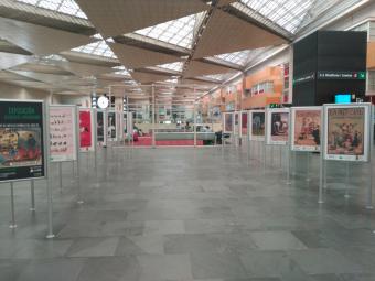 Sala de exposiciones de la estación de Zaragoza-Delicias
