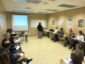 Silvia Lacruz, durante su exposición