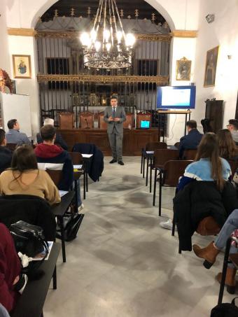 Alumnos de la escuela durante la jornada 