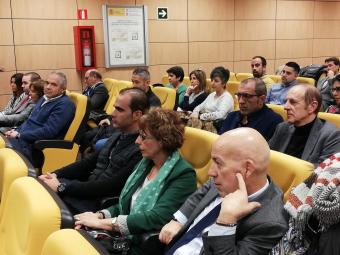 Asistentes al acto organizado por Fraternidad-Muprespa