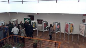 Imagen panorámica de la muestra en la Casa de la Cultura de Almansa 