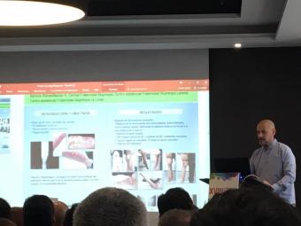 Presentación de uno de los trabajos del área de fisioterapia