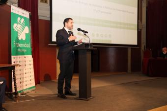 Esteban Mate, durante su intervención en el acto