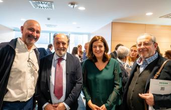 Antero Fernández de la Mela, el doctor Edurado Hevia y Carmen Rueda 