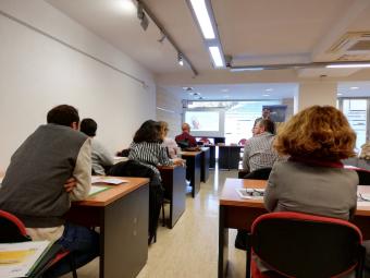 O encontro tivo lugar na sede da confederación empresarial CAEB