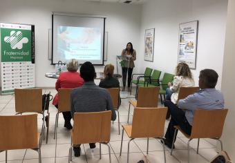 Raquel Hernández, durant la presentació de la jornada de lliurament de bonificacions