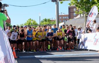 Participantes en el punto de salida