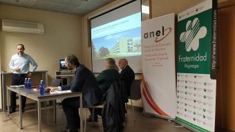 José Ignacio Díaz, director territorial Norte de la Mutua, durante la clausura del acto