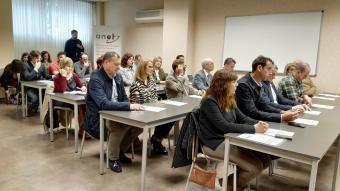 Los asistentes a la jornada, durante la celebración del acto bonus