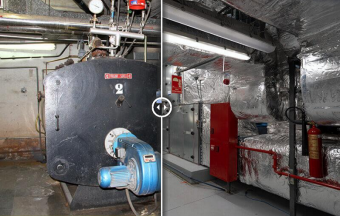 Antes y después de las salas de máquinas 