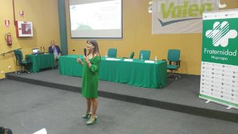 En su intervención la subdirectora de Fraternidad-Muprespa destacó la gran implicación de la comarca con la empresa francesa