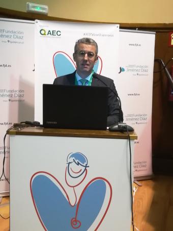 Pedro Serrea, minutos antes de su participación en la jornada